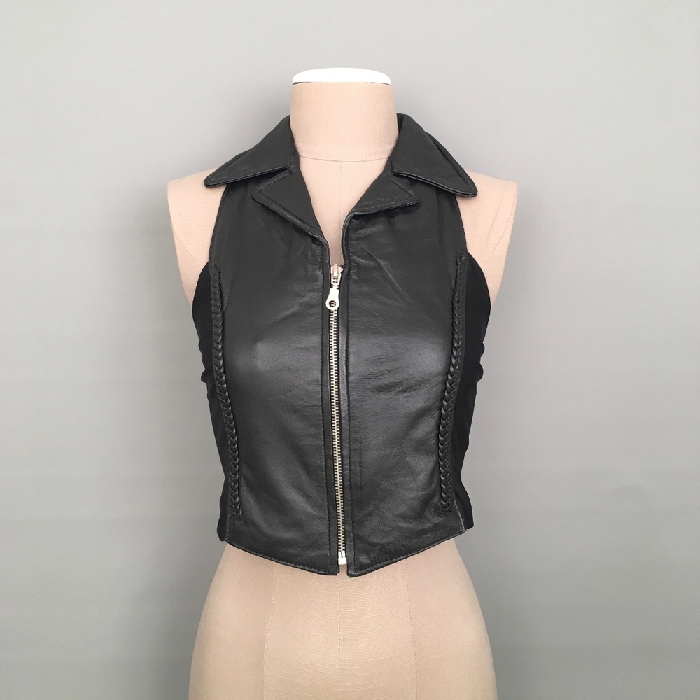 VANCE LEATHERS Women’s Motorcycle Biker Vest